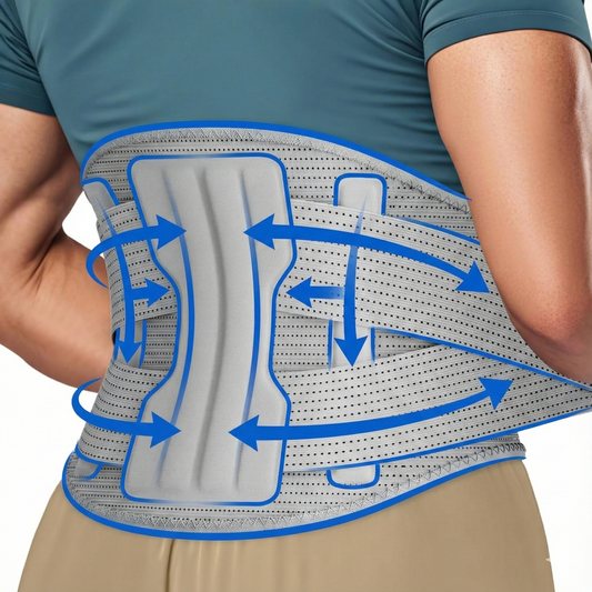 Hyggear™ Lower Back Brace for Back Pain - Immediate Relief from Sciatica, Herniated Disc, Scoliosis - Breathable Design With Lumbar Support Pad - For Home & Lifting At Work, For Men & Women